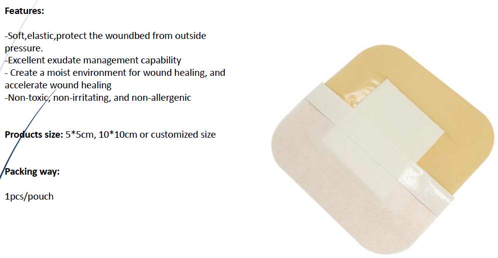 Adhesive pu foam dressing