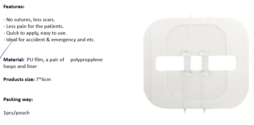 Transparent film wound closure