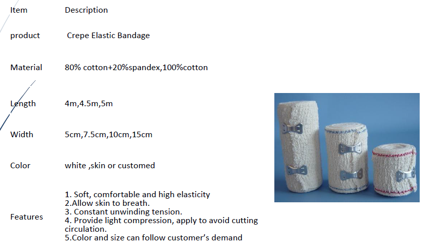 Crepe elastic bandage