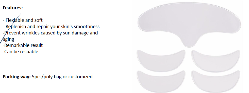 Silicone anti wrinkle patch - 5pcs/set