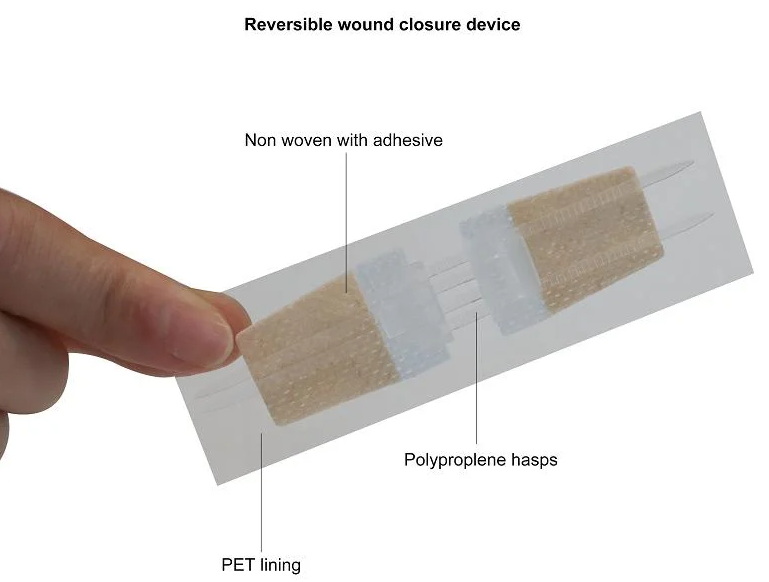 Non woven wound closure
