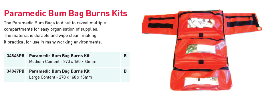 Paramedic Bum Bag Burns Kits