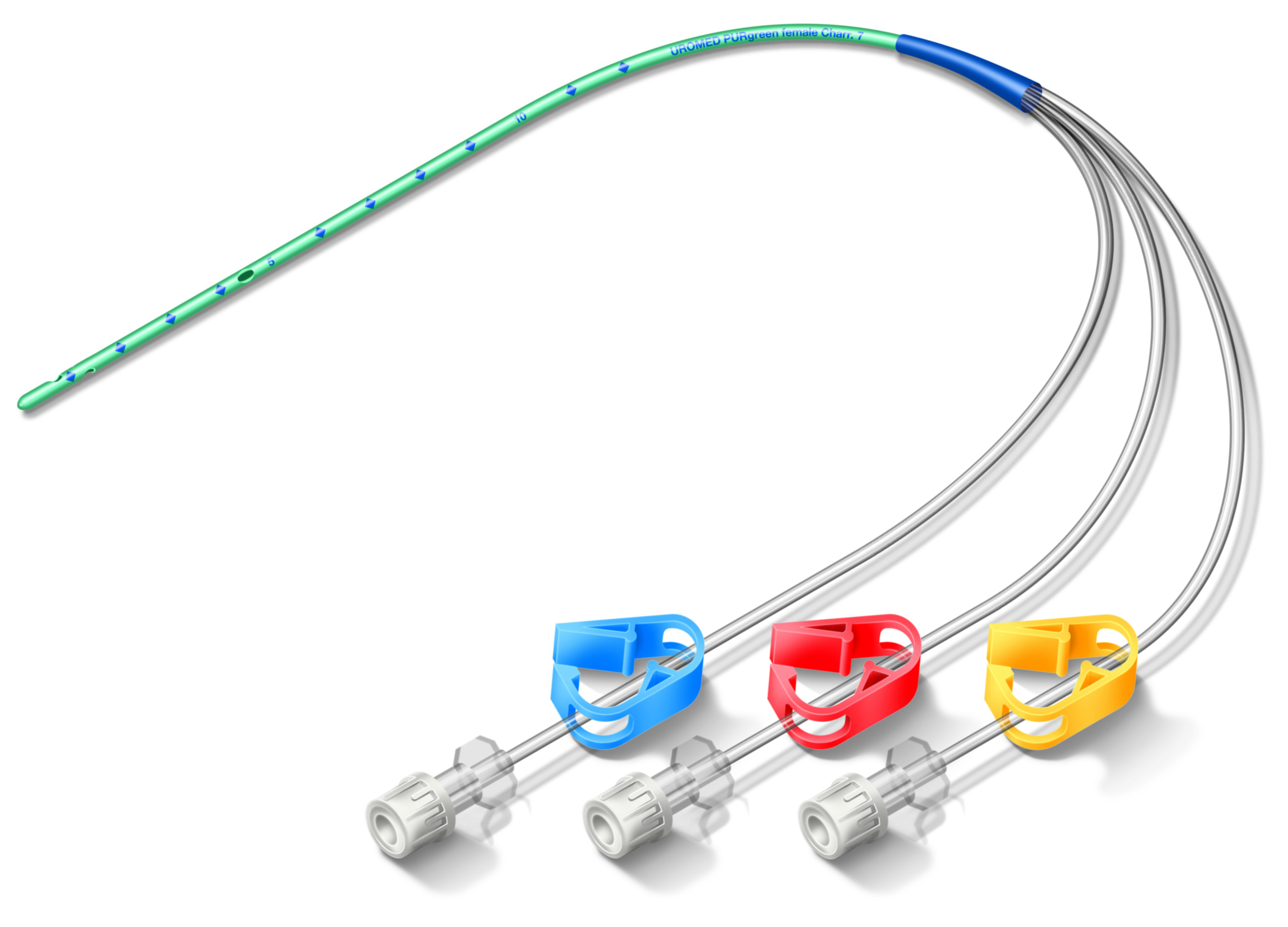 3Way,Catheter,Cystometry,Purgreen